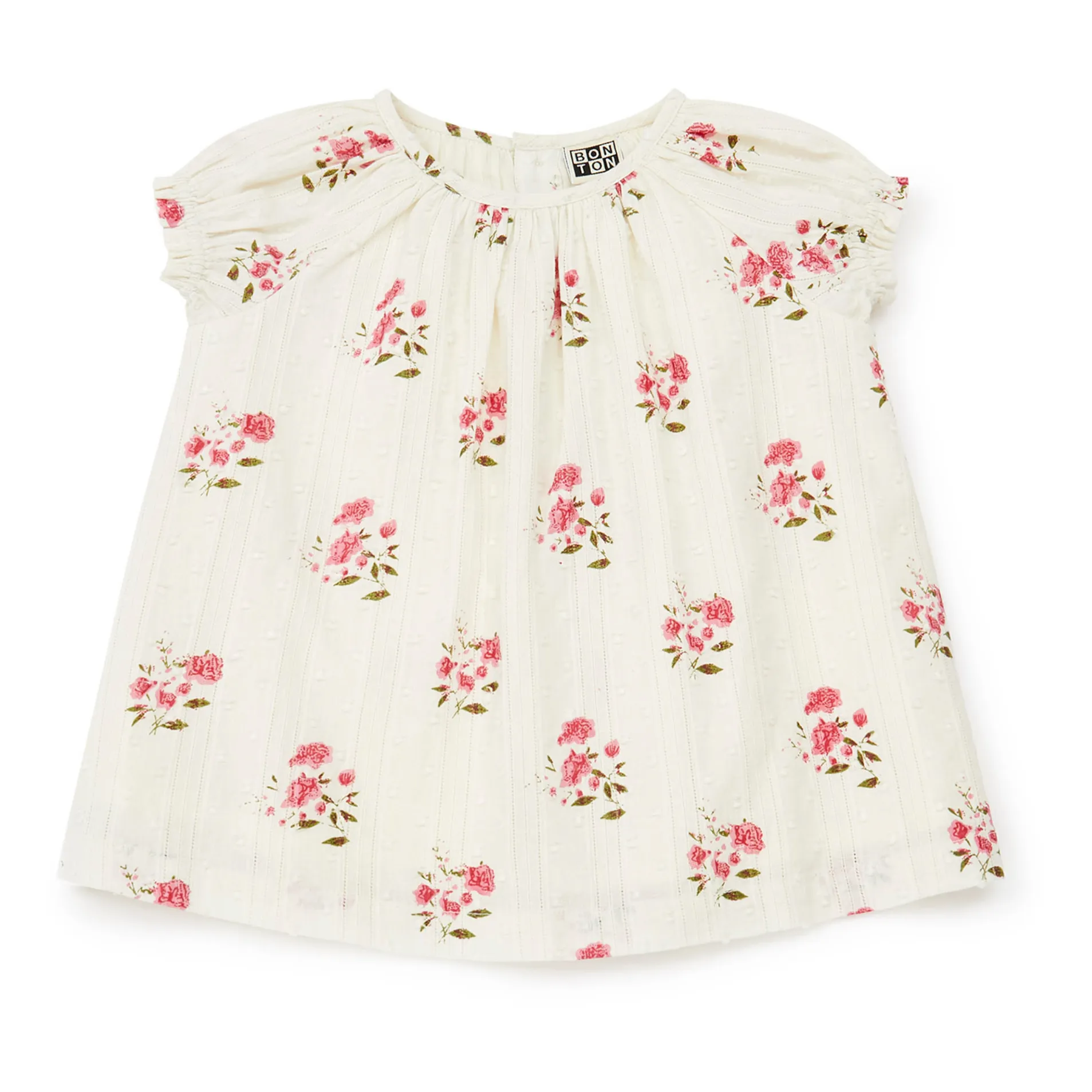 Bonton Ecru Colombe Floral Dress