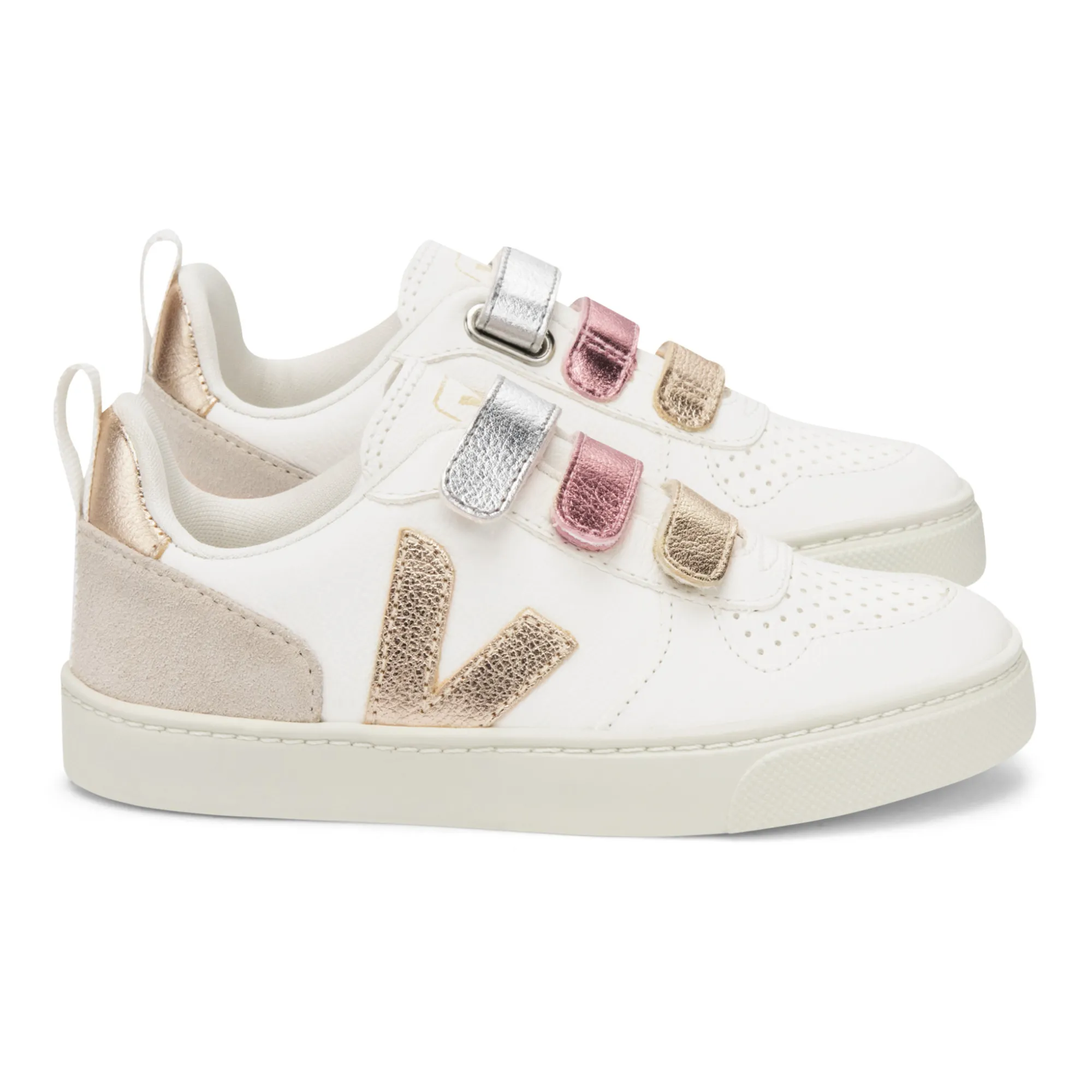 Scratch Femme Marque De Chaussure Avec Un V Baskets à Scratch écru