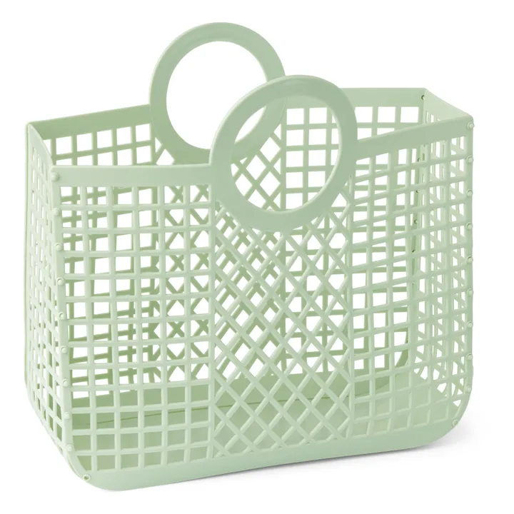 Bloom Recycled Material Basket | Mint Green- Product image n°1