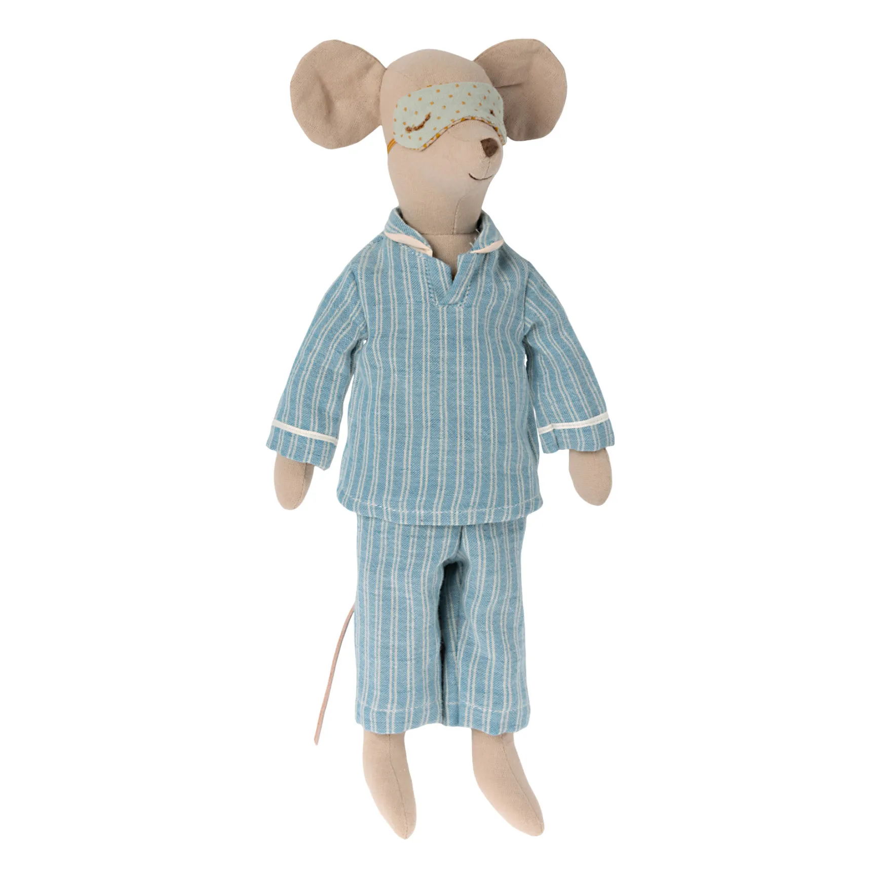 Maileg Multicoloured Soft Toy Mouse In Pyjamas