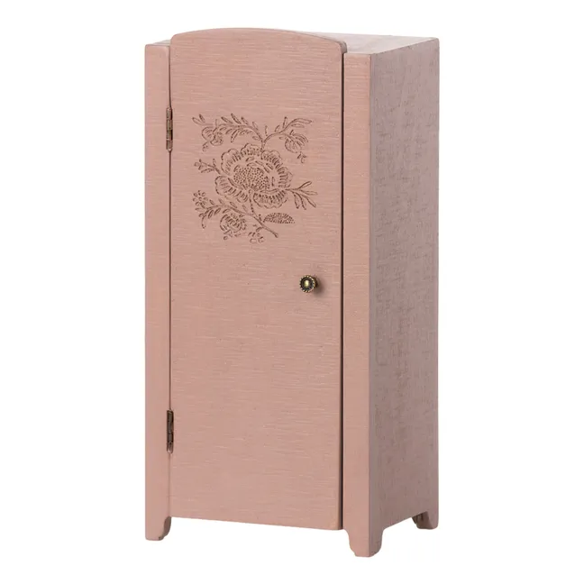 Mini armoire en bois | Rose pâle