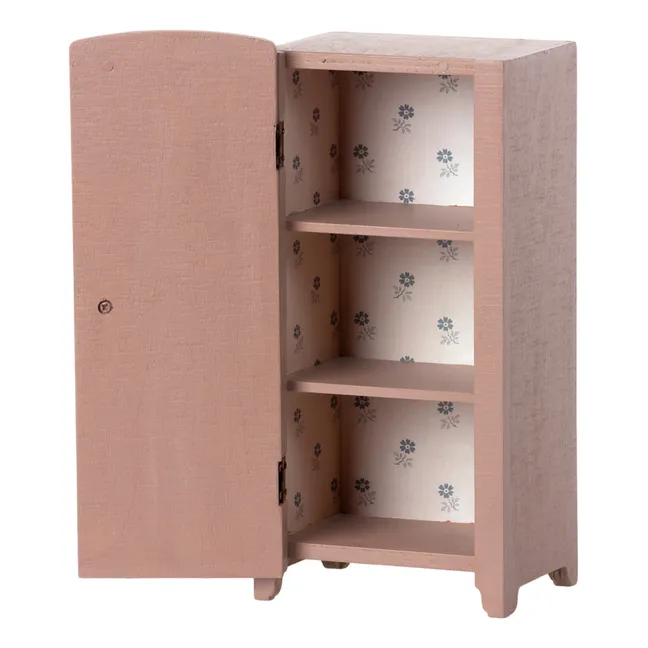 Mini armoire en bois | Rose pâle
