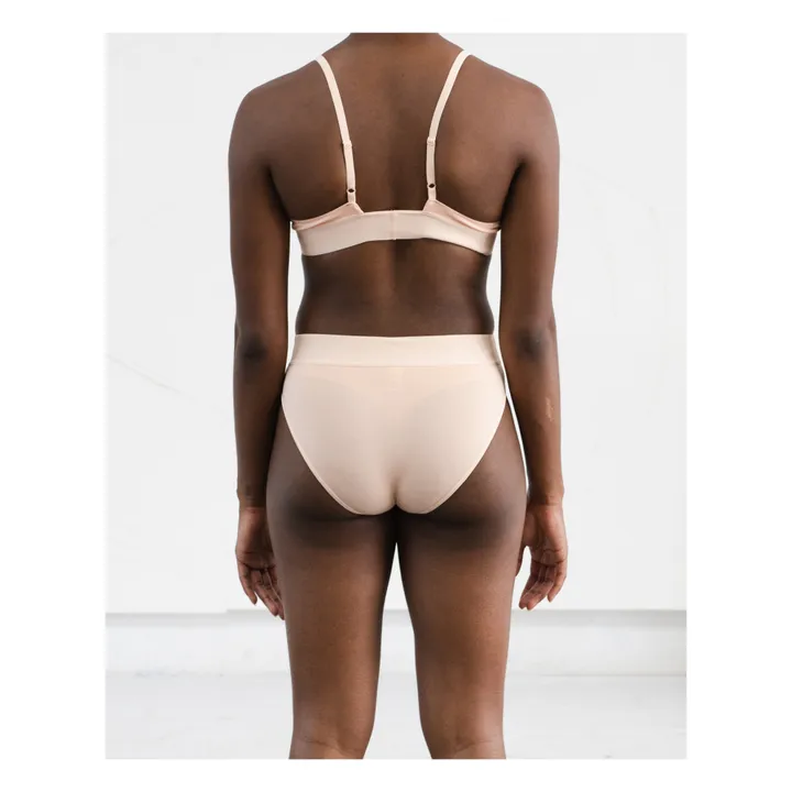 Elastic Bell Bamboo Jersey Briefs | Pink- Product image n°2