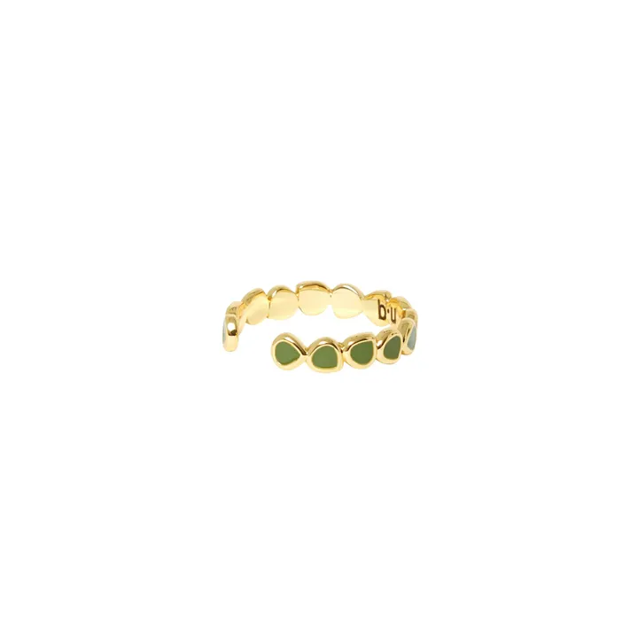 Verstellbarer Ring Lumi | Grünolive- Produktbild Nr. 4