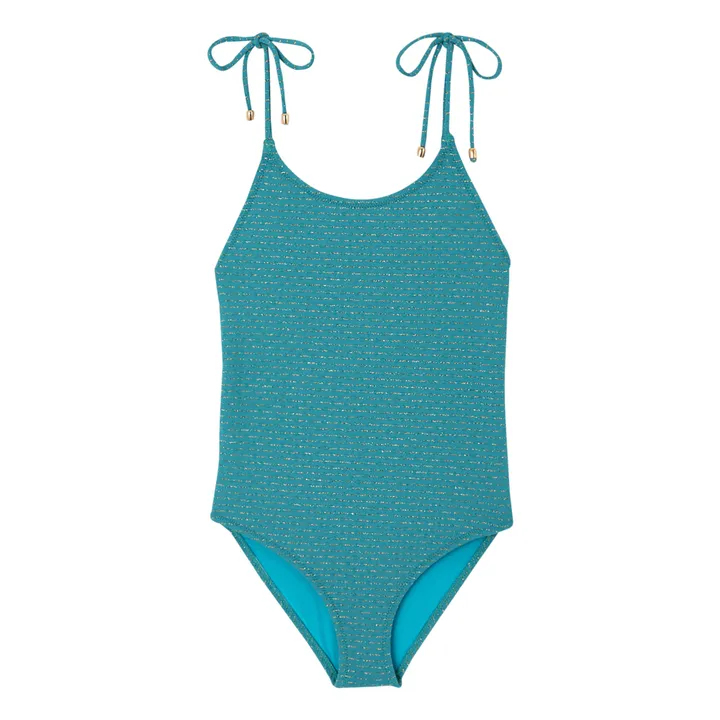 Lurex Bahamas Swimsuit | Green- Product image n°0