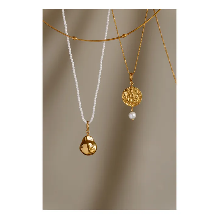 Nymphe Halskette Set mit 2 Charms | Gold- Produktbild Nr. 1