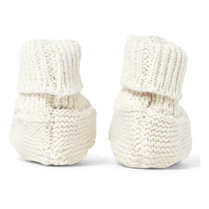 Knitted Booties | Beige- Product image n°4