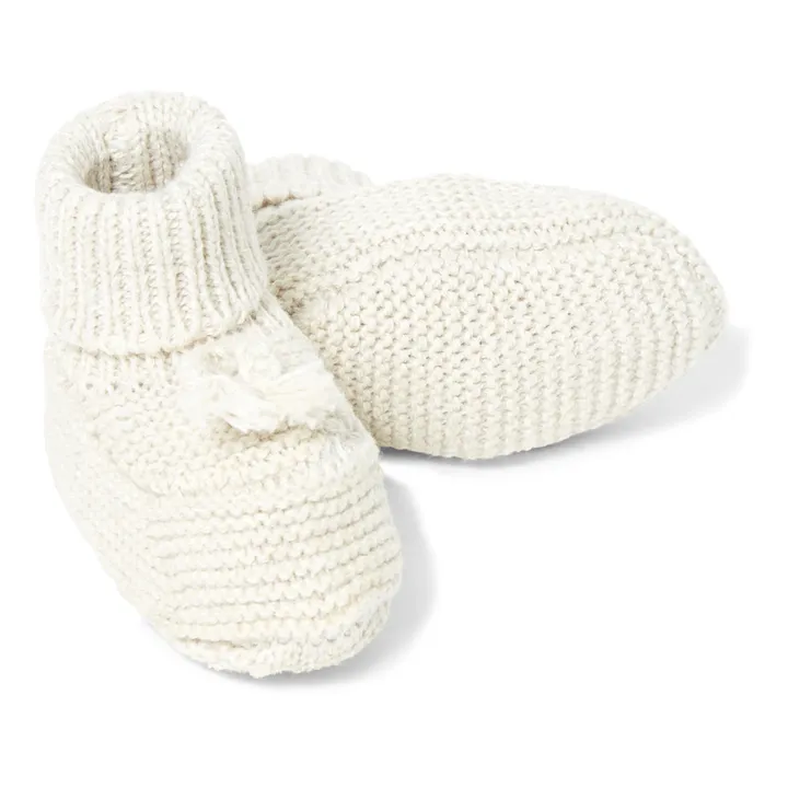 Knitted Booties | Beige- Product image n°2
