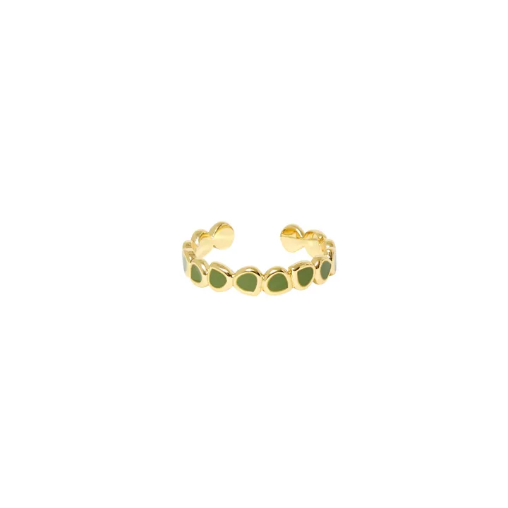 Verstellbarer Ring Lumi | Grünolive- Produktbild Nr. 0
