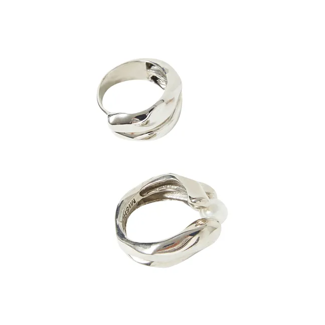Lot de 2 Bagues Pandaia | Doré