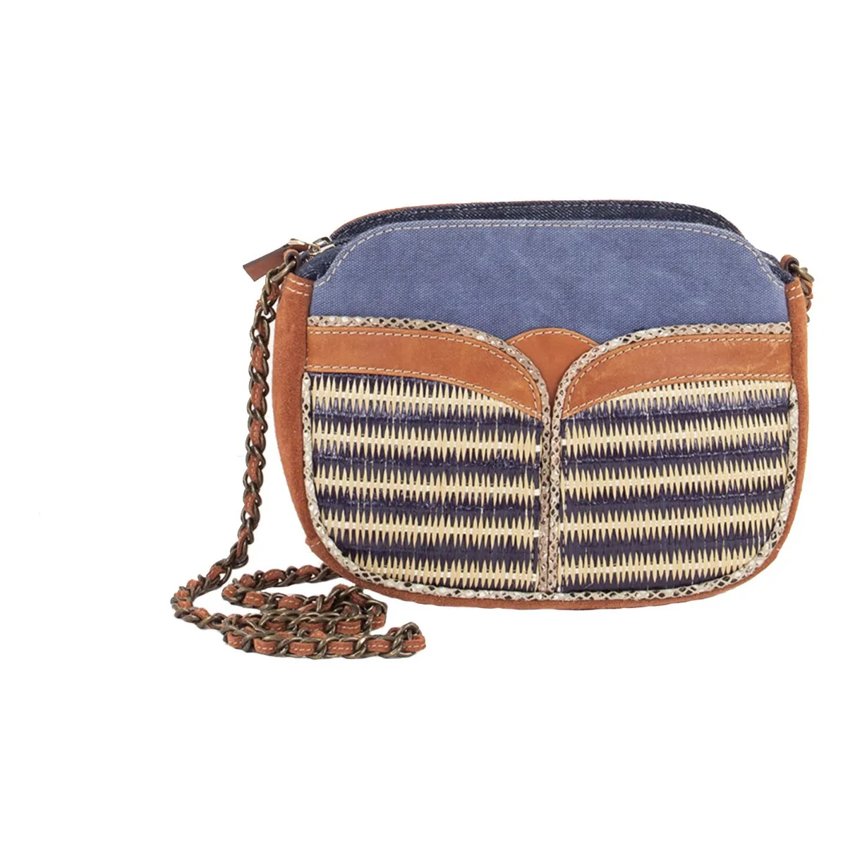 Sessùn Sac Divine Raphia Bleu Smallable