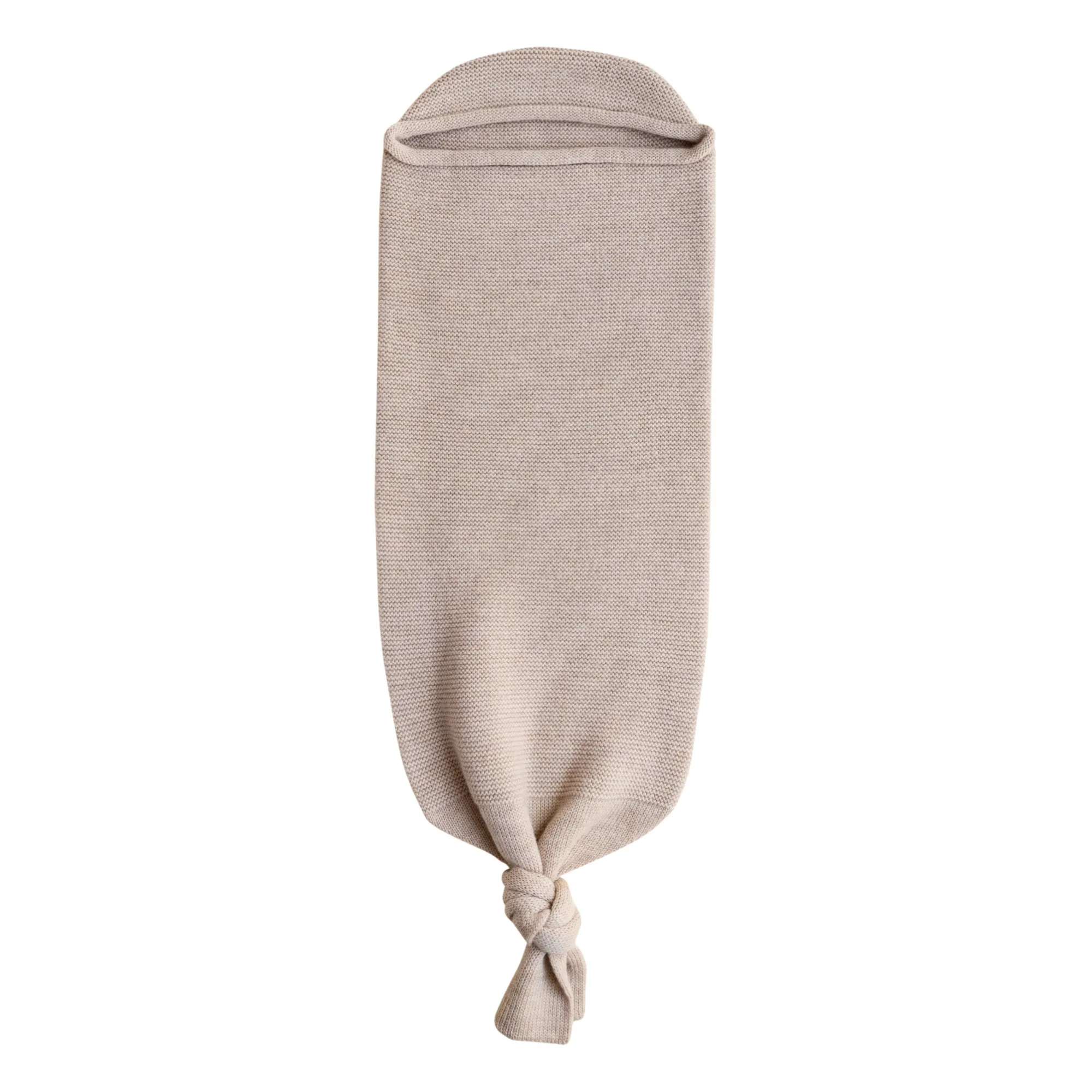Hvid Beige Merino Wool Knot Baby Sleeping Bag