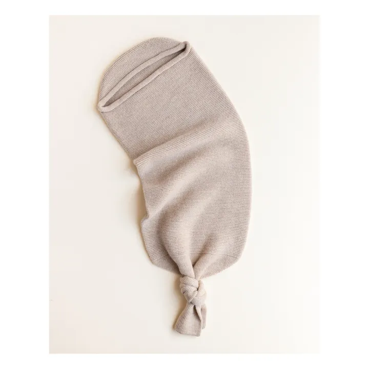 Merino Wool Knot Baby Sleeping Bag | Beige- Product image n°4