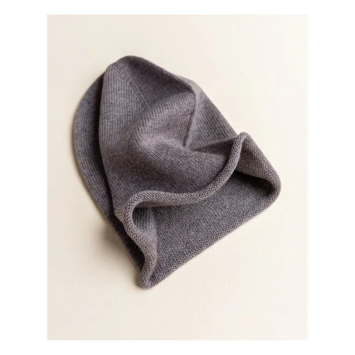 Efa Merino Wool Beanie | Mid grey- Product image n°2