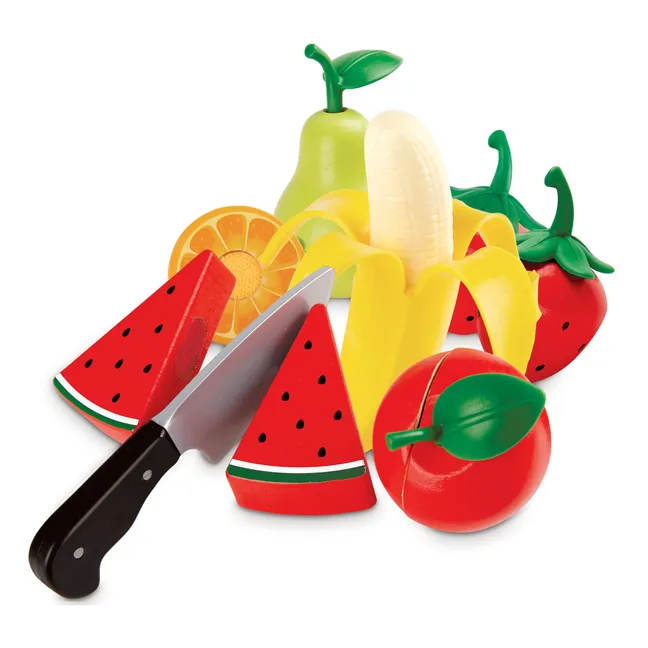 Set di frutta fresca da tagliare