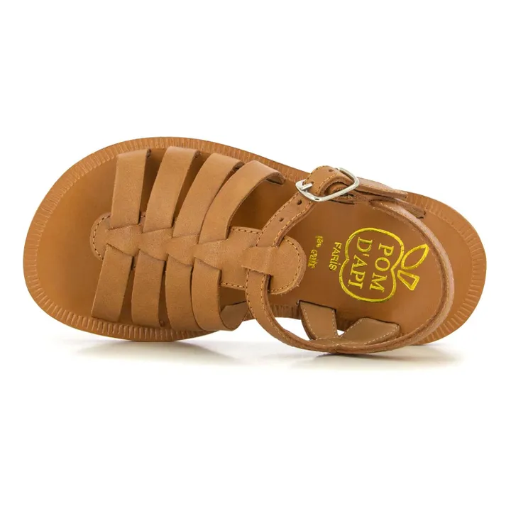 Plagette Strap Sandals | Brown- Product image n°2