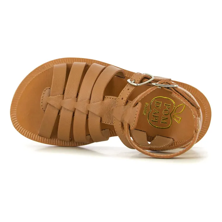 Plagette Gladiator Sandals | Camel- Product image n°2