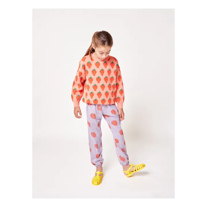 Organic Cotton Strawberry Jumper | Pink- Product image n°1