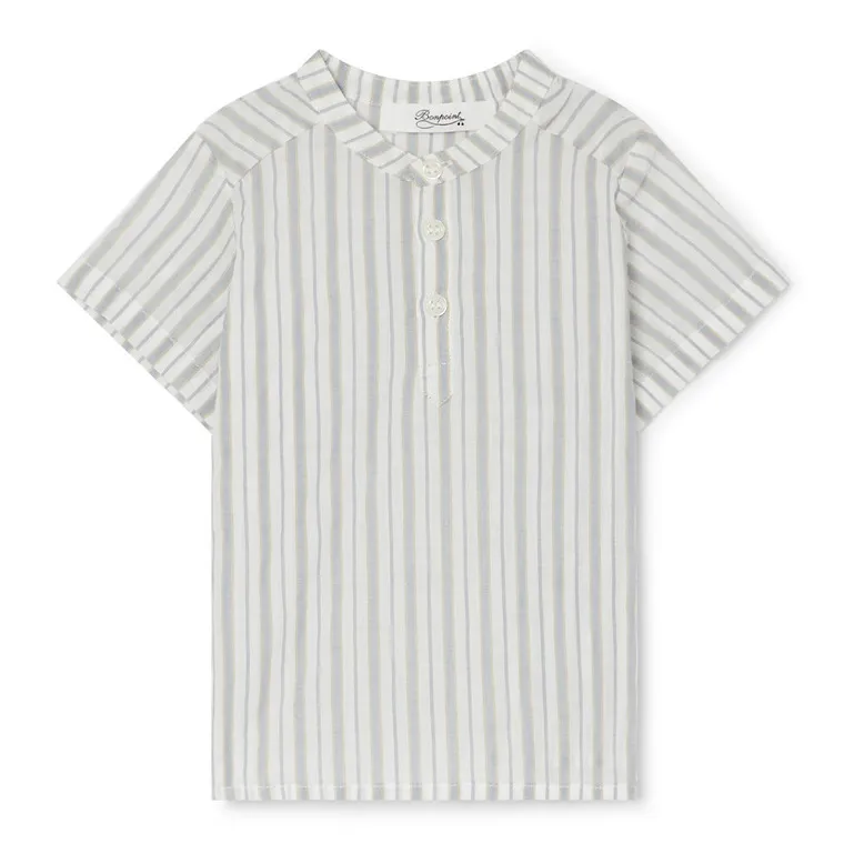 Bonpoint Ecru Cesari Kurta Shirt