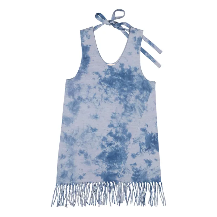 Kleid Tie & Dye Kaya  | Blau- Produktbild Nr. 0