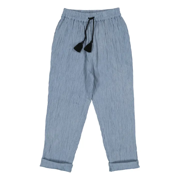 Valentin Striped Trousers | Blue- Product image n°0