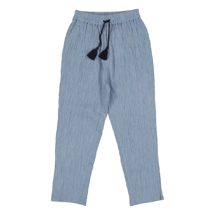 Valentin Striped Trousers | Blue- Product image n°1