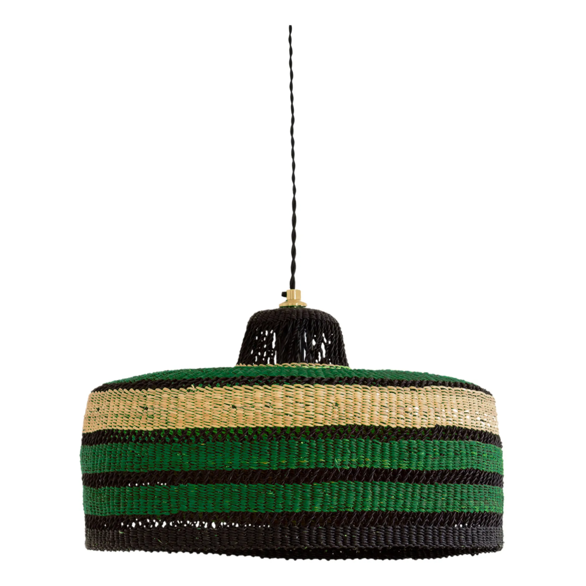 Suspension High life tissé à la main | Vert- Image produit n°0