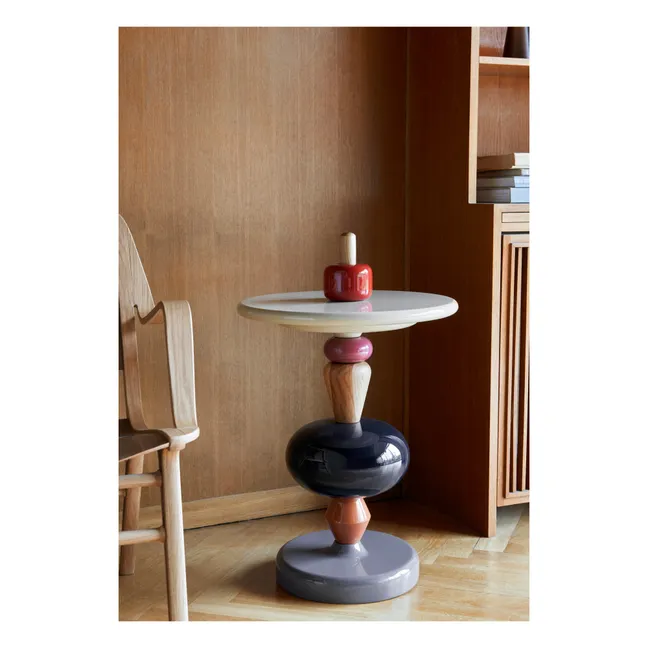 Table d'appoint Shuffle en bois laquée - Mia Hamborg | Blanc