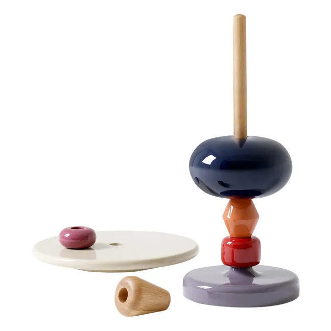 Table d'appoint Shuffle en bois laquée - Mia Hamborg | Blanc