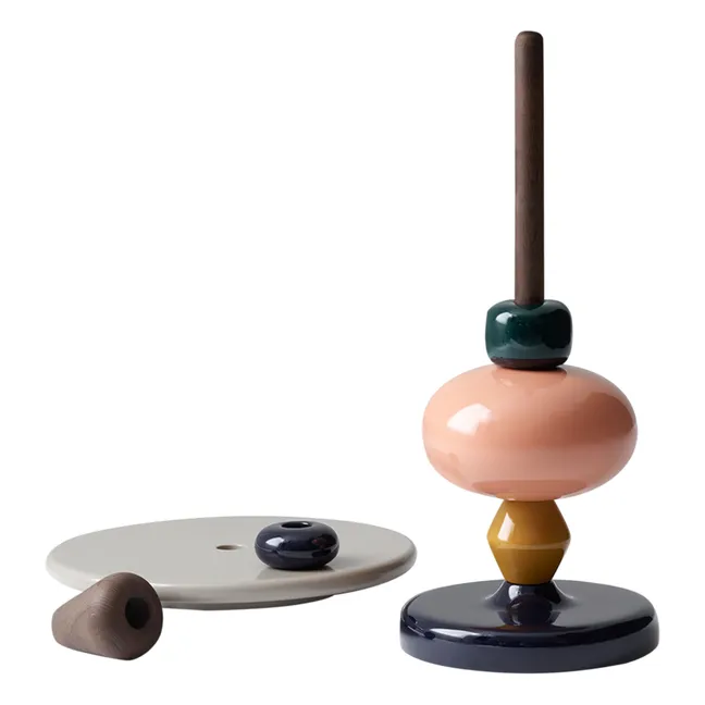 Tavolino, modello: Shuffle, in legno laccato - Mia Hamborg | Grigio