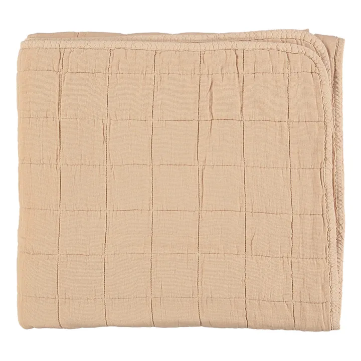 Quilted Cotton Blanket | Peach- Product image n°0