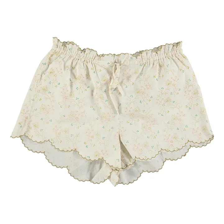 Pantalón corto bordado de algodón Minako- Imagen del producto n°0