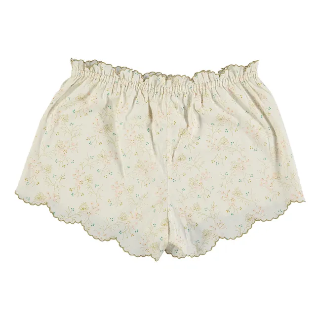 Pantalón corto bordado de algodón Minako