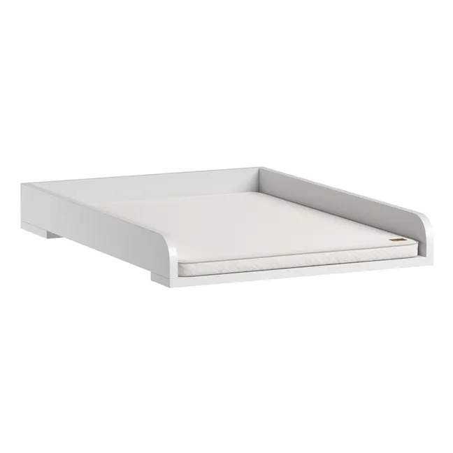 Piano-fasciatoio per credenza, modello: Canne | Bianco