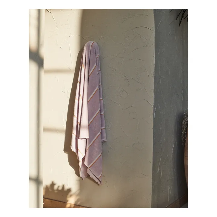 Asciugamano da bagno, in cotone bio | Lilla- Immagine del prodotto n°1