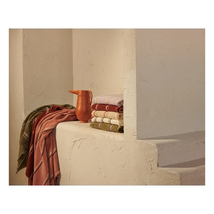 Toalla de lavabo de algodón orgánico | Terracotta- Imagen del producto n°1