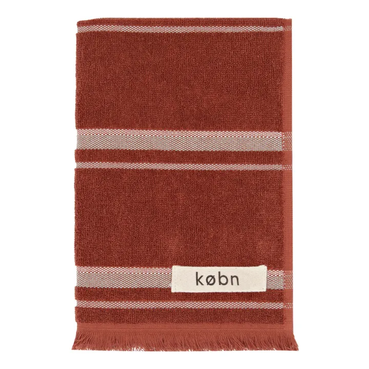 Organic Cotton Hand Towel | Red- Product image n°0
