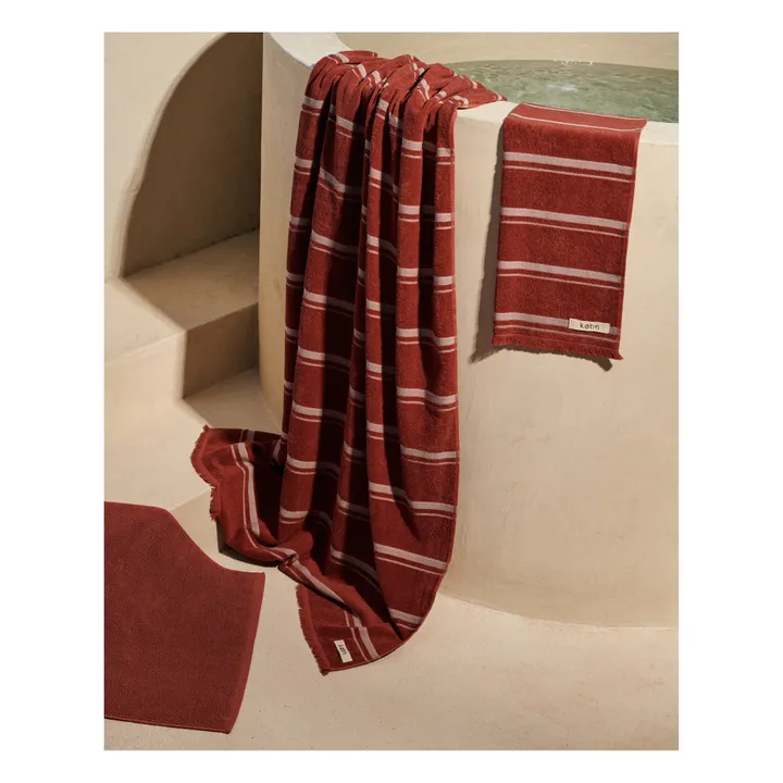 Organic Cotton Hand Towel | Red- Product image n°1