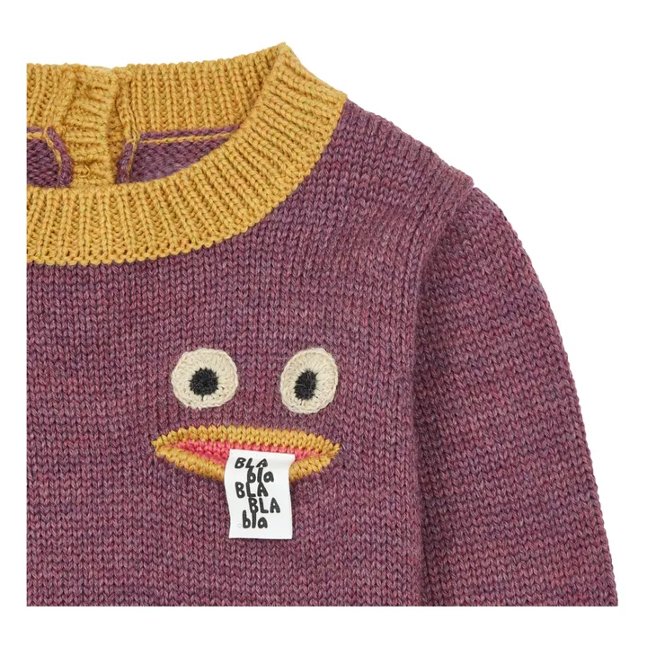 Jersey de lana merina Blabbermouth | Violeta- Imagen del producto n°1