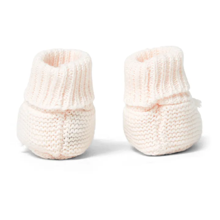 Knitted Booties | Pale pink- Product image n°4
