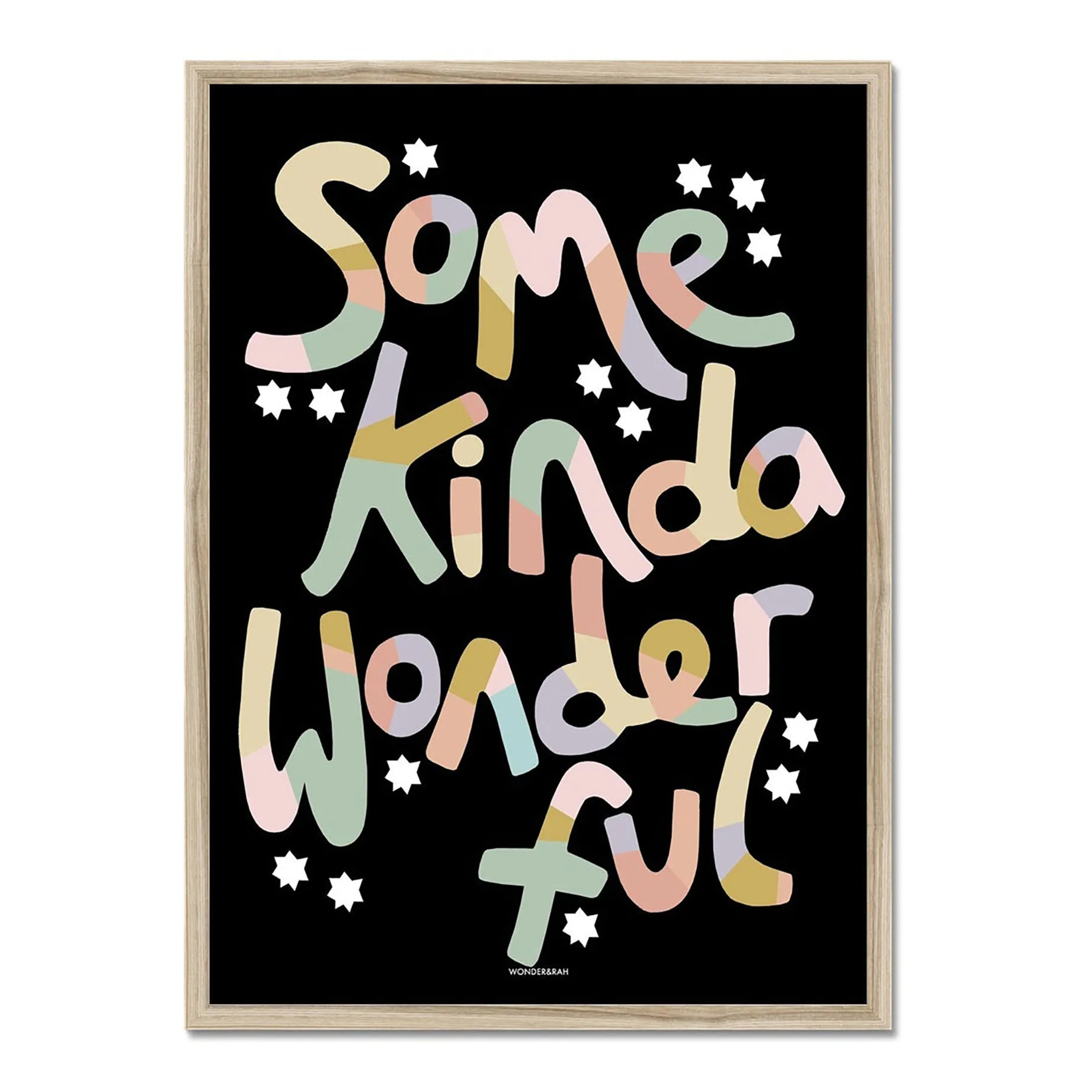 Wonder & Rah Multicoloured Some Kinda Wonderful Poster