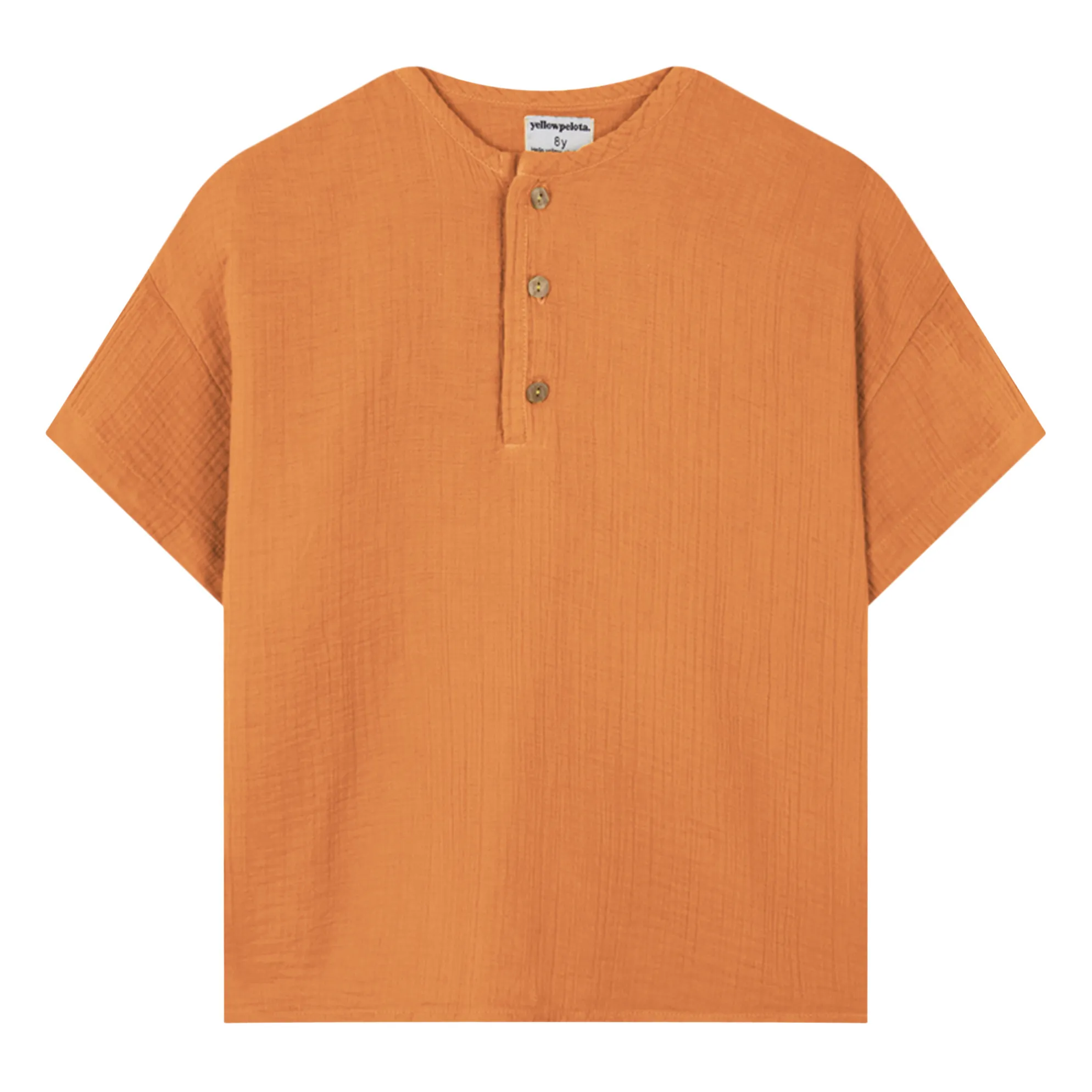 Yellowpelota Orange Organic Cotton Kurta Shirt