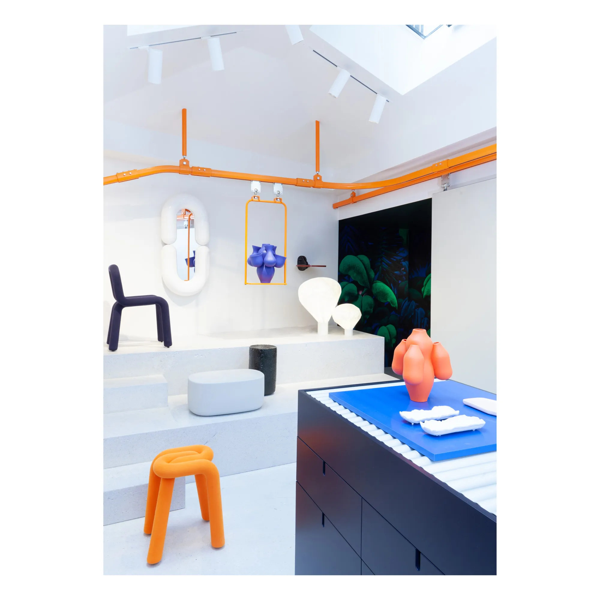 Hocker Bold - Big Game | Orange- Produktbild Nr. 1