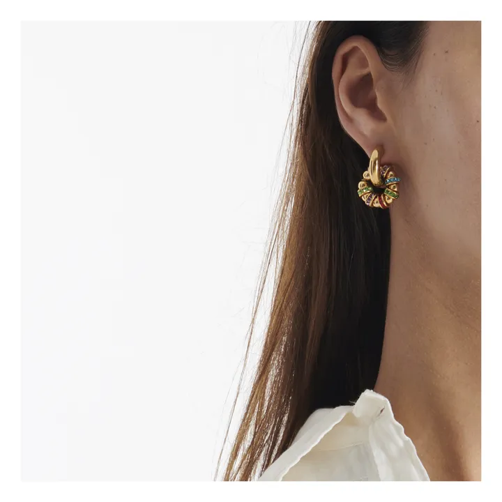 Mismatching Pearl and Sparkle Earrings | Multicoloured- Product image n°2