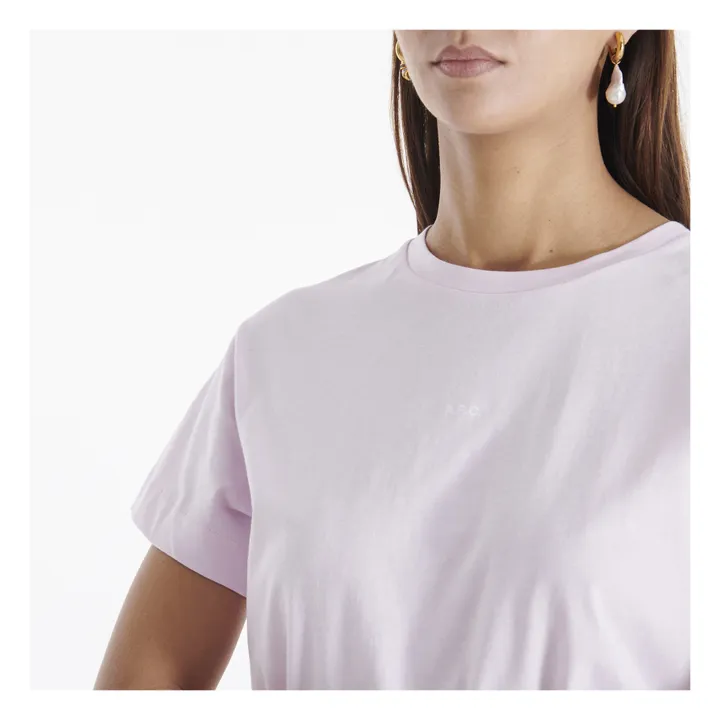 Camiseta Jade de algodón orgánico | Rosa Palo- Imagen del producto n°3