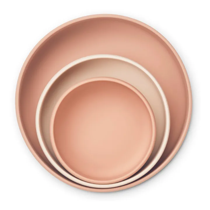 Audrey Silicone Bowls - Set of 3 | Pink- Product image n°0