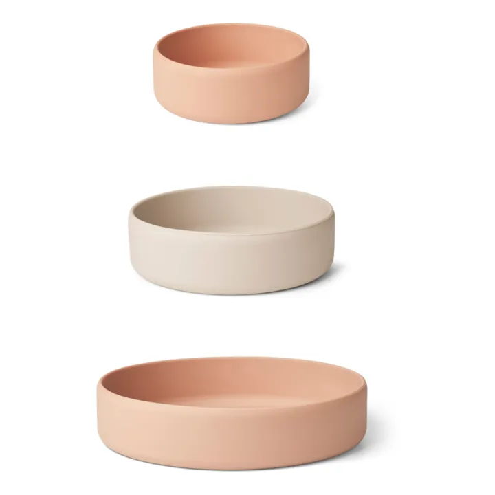Audrey Silicone Bowls - Set of 3 | Pink- Product image n°3