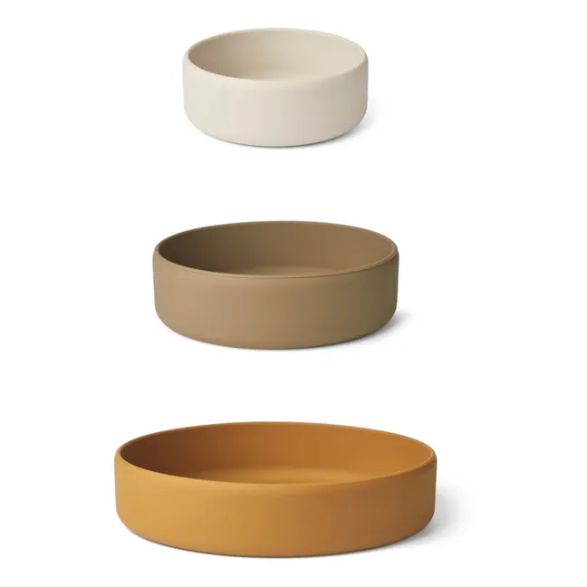 Audrey Silicone Bowls - Set of 3 | Sand