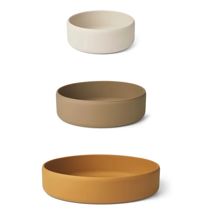 Audrey Silicone Bowls - Set of 3 | Sand- Product image n°3