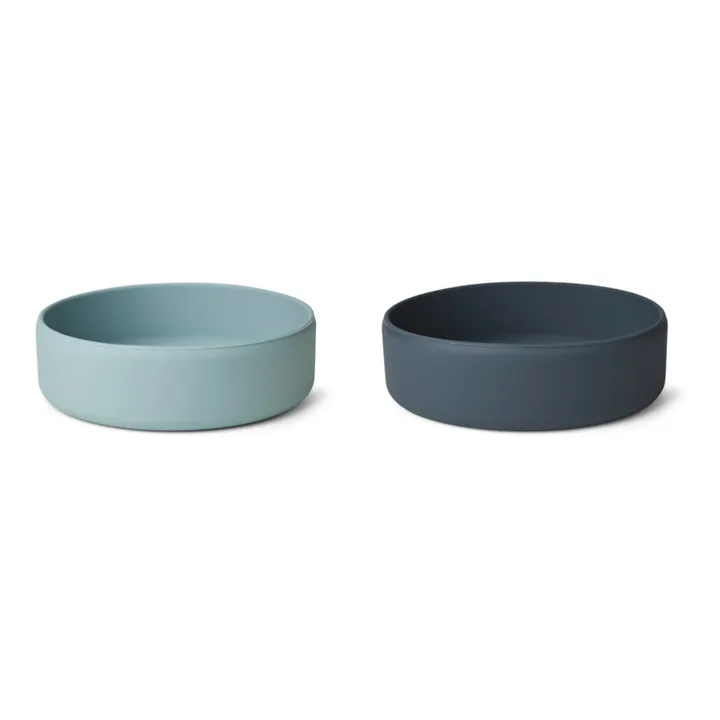 Damina Silicone Bowls - Set of 2 | Blue- Product image n°0